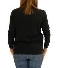 SUN68 SOLID Cotton sweater black - Women's Sweaters - 3