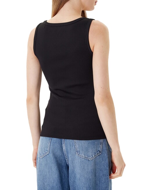 RAISSA LOGO Tank top with rhinestone logo jetbla - T-shirt