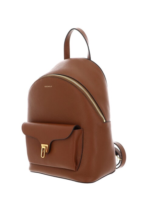 BEAT GENERATION Hammered leather backpack cognac - Women&rsquo;s Bags