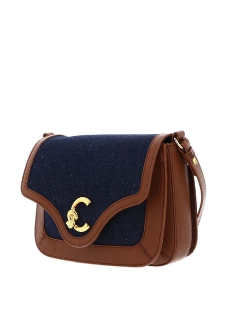 C-ME DENIM Mini shoulder bag blue den/cognac - Women’s Bags