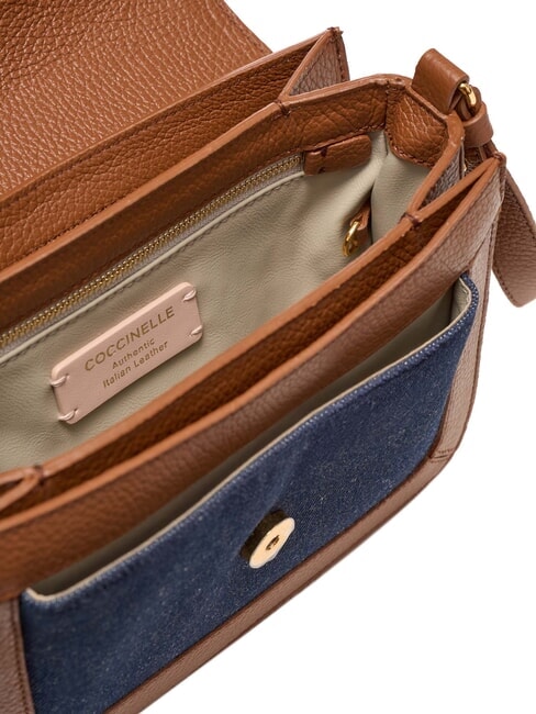 C-ME DENIM Mini shoulder bag blue den/cognac - Women’s Bags