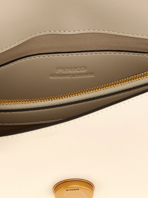 LOVE ONE CLASSIC Mini leather shoulder bag silk white-antique gold - Women&rsquo;s Bags