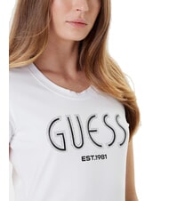 GUESS SS LOGO Short-sleeved T-shirt purwhite - T-shirt - 3