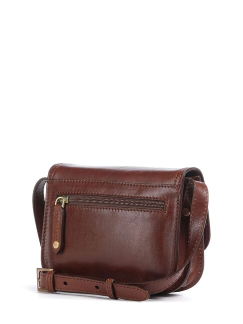 STORY DONNA Mini shoulder bag, in leather BROWN - Women&rsquo;s Bags