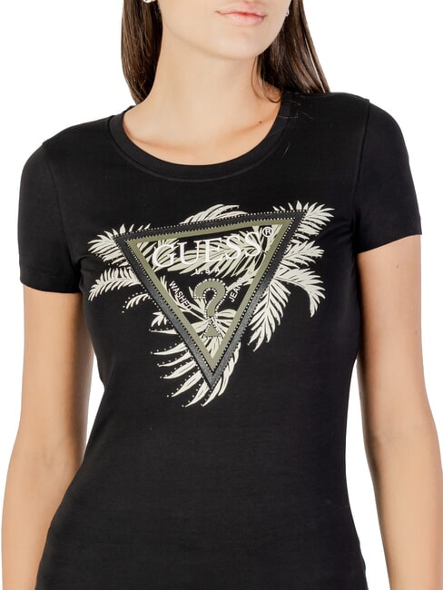 TRIANGLE PALM Short-sleeved T-shirt jetbla - T-shirt