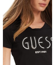 GUESS SS LOGO Short-sleeved T-shirt jetbla - T-shirt - 3