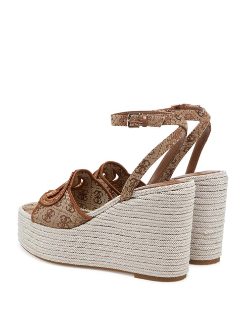 TANVEEY Espadrille Wedge Sandals Beige / Brown - Women’s shoes