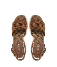 GUESS TANVEEY Espadrille Wedge Sandals Beige / Brown - Women’s shoes - 4