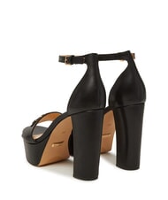 GUESS SETTLE High leather sandals BLACK - Women’s shoes - 3