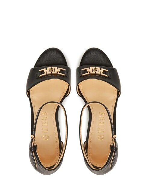 SETTLE High leather sandals BLACK - Women’s shoes
