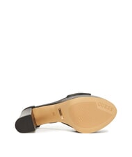 GUESS SETTLE High leather sandals BLACK - Women’s shoes - 5