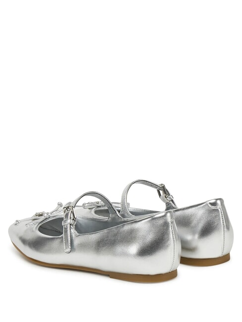 KAYRA Leather ballerinas SILVER - Women’s shoes