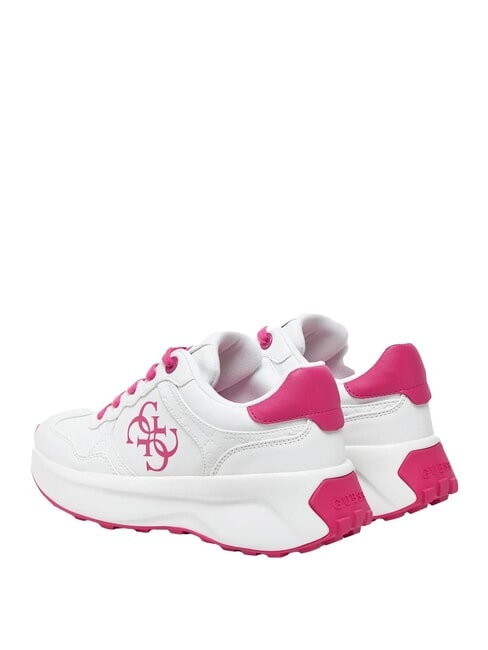 LUCKEI 4G Logo Sneakers White / Fuchsia - Women’s shoes