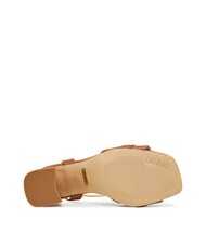 GUESS GRATO High leather sandals tan - Women&rsquo;s shoes - 5