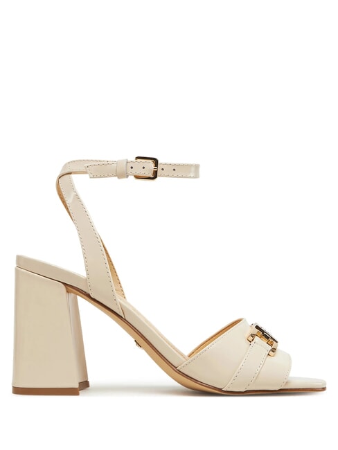 GRATO High leather sandals CREAM - Women’s shoes