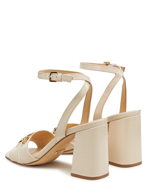 GRATO High leather sandals CREAM - Women’s shoes