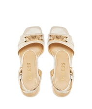 GUESS GRATO High leather sandals CREAM - Women’s shoes - 4