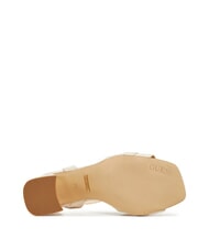 GUESS GRATO High leather sandals CREAM - Women’s shoes - 5