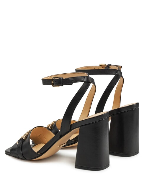 GRATO High leather sandals BLACK - Women’s shoes