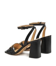 GUESS GRATO High leather sandals BLACK - Women’s shoes - 3