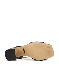 GUESS GRATO High leather sandals BLACK - Women’s shoes - 5