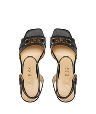 GUESS GRATO High leather sandals BLACK - Women’s shoes - 4