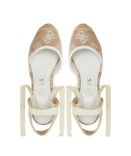 GUESS CYRENA 10cm heel sandals white - Women’s shoes - 4