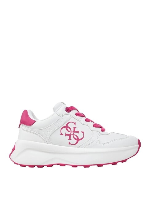 LUCKEI 4G Logo Sneakers White / Fuchsia - Women&rsquo;s shoes
