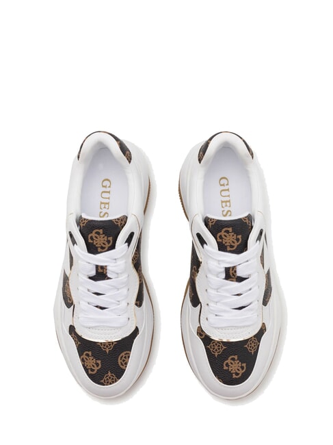 HAPYY  High sneakers White / Brown - Women’s shoes