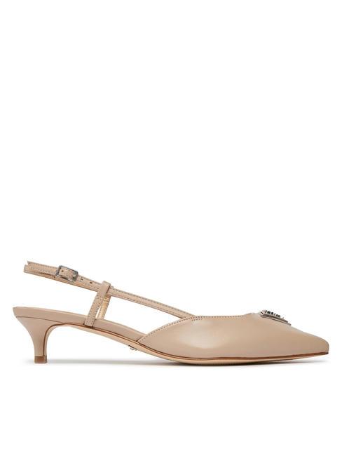 JESSON Leather sling back pumps taupe - Women’s shoes
