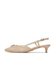 GUESS JESSON Leather sling back pumps taupe - Women’s shoes - 3