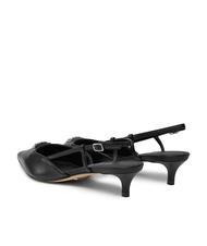 GUESS JESSON Leather sling back pumps BLACK - Women’s shoes - 5