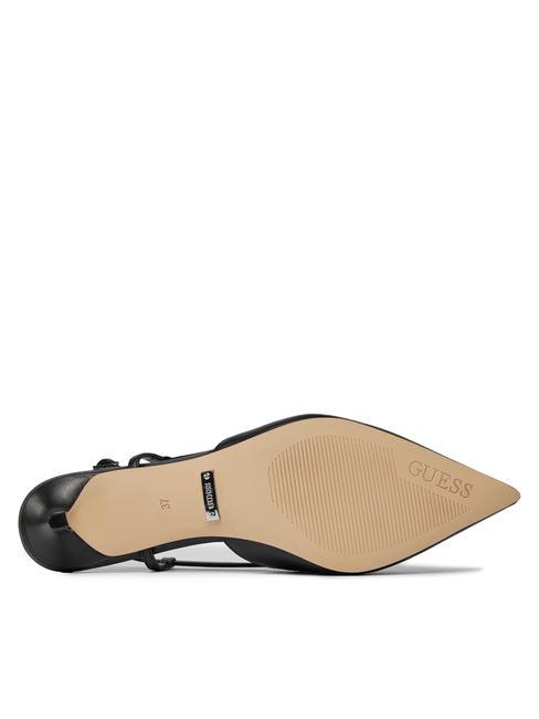 JESSON Leather sling back pumps BLACK - Women’s shoes