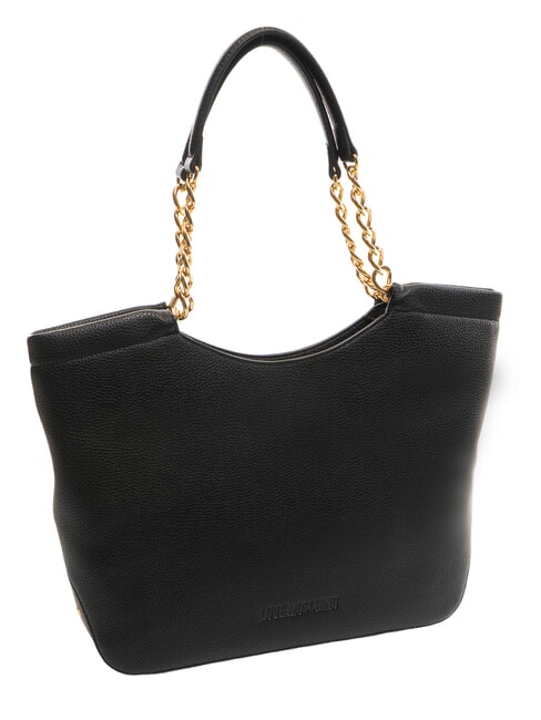GIANT Shopping bag with chain inserts Black - Women’s Bags