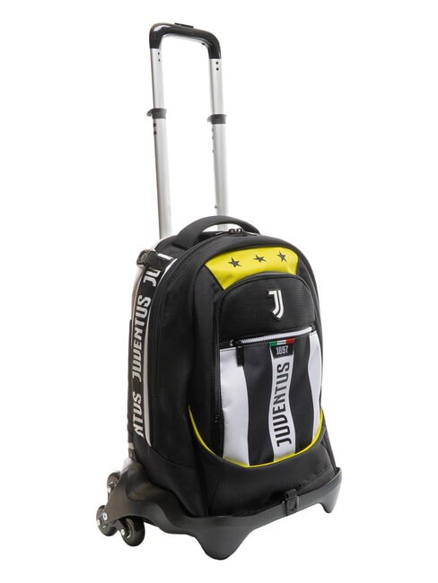 MAGIC GOAL 3-wheel detachable trolley backpack STRIPE BLACK / WHITE - Backpack trolleys
