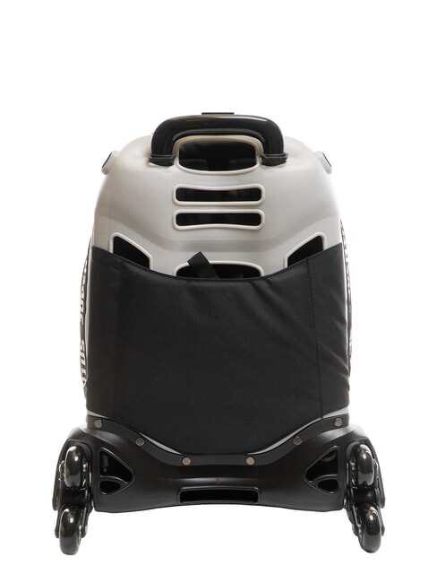 MAGIC GOAL 3-wheel detachable trolley backpack STRIPE BLACK / WHITE - Backpack trolleys