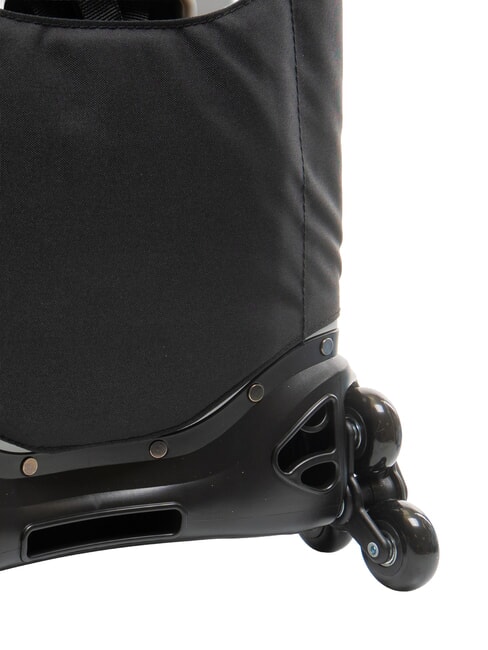 MAGIC GOAL 3-wheel detachable trolley backpack STRIPE BLACK / WHITE - Backpack trolleys