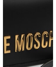 LOVE MOSCHINO BOLD LOVE Shoulder bag with flap Black - Women’s Bags - 3