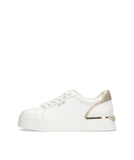 LIUJO PRETTY 06 Leather platform sneakers white / light gold - Women’s shoes - 2