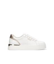 LIUJO PRETTY 06 Leather platform sneakers white / light gold - Women’s shoes - 3