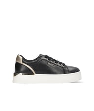 LIUJO PRETTY 06 Leather platform sneakers black/light gold - Women&rsquo;s shoes - 3