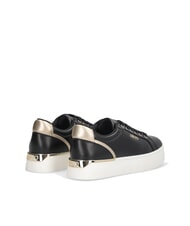 LIUJO PRETTY 06 Leather platform sneakers black/light gold - Women’s shoes - 6
