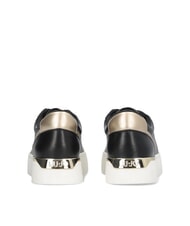 LIUJO PRETTY 06 Leather platform sneakers black/light gold - Women’s shoes - 7