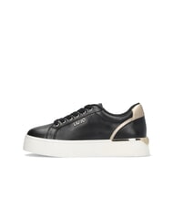 LIUJO PRETTY 06 Leather platform sneakers black/light gold - Women&rsquo;s shoes - 2