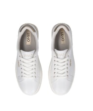 LIUJO PRETTY 06 Leather platform sneakers white / light gold - Women&rsquo;s shoes - 5