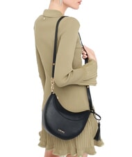 LIUJO CIRRY Medium shoulder bag with tassel BLACK - Women’s Bags - 6