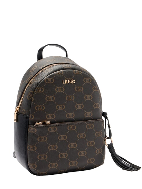 CIRRY Medium backpack with all-over logo BLACK - Women’s Bags