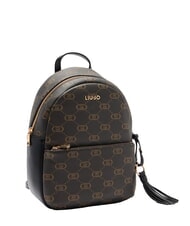 LIUJO CIRRY Medium backpack with all-over logo - Women’s Bags