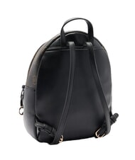 LIUJO CIRRY Medium backpack with all-over logo BLACK - Women’s Bags - 3