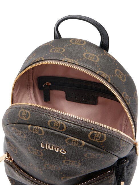 CIRRY Medium backpack with all-over logo BLACK - Women’s Bags